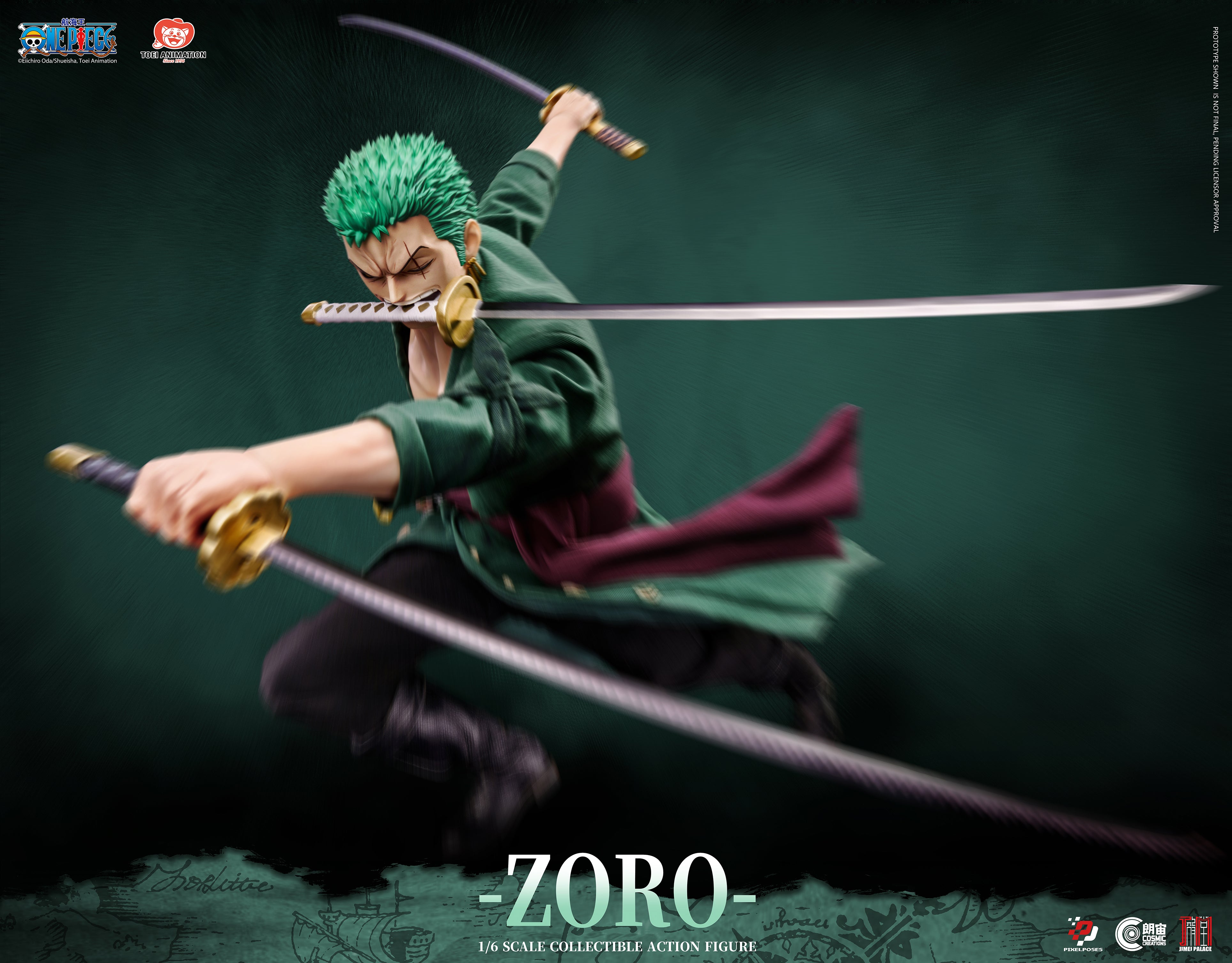One Piece Roronoa Zoro 1/6 Scale Deluxe Edition
