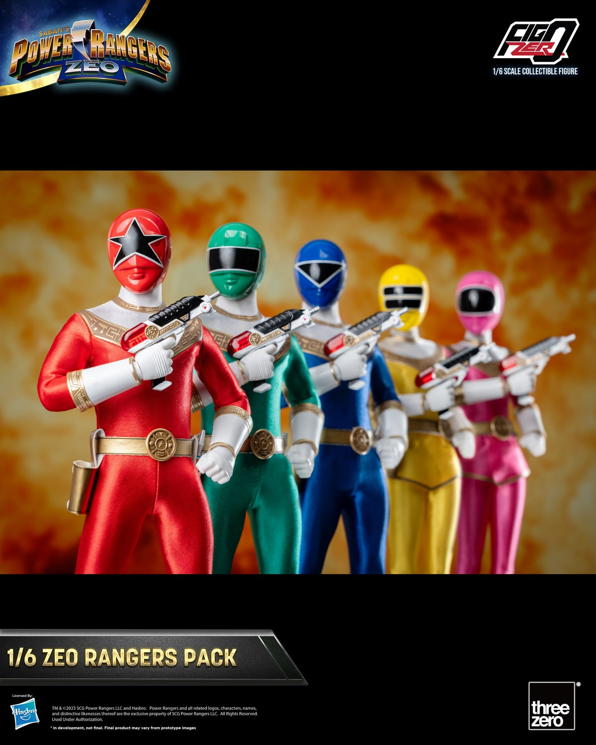 Power Rangers Zeo 1/6 Scale Figure 1 Set (5 Figures)