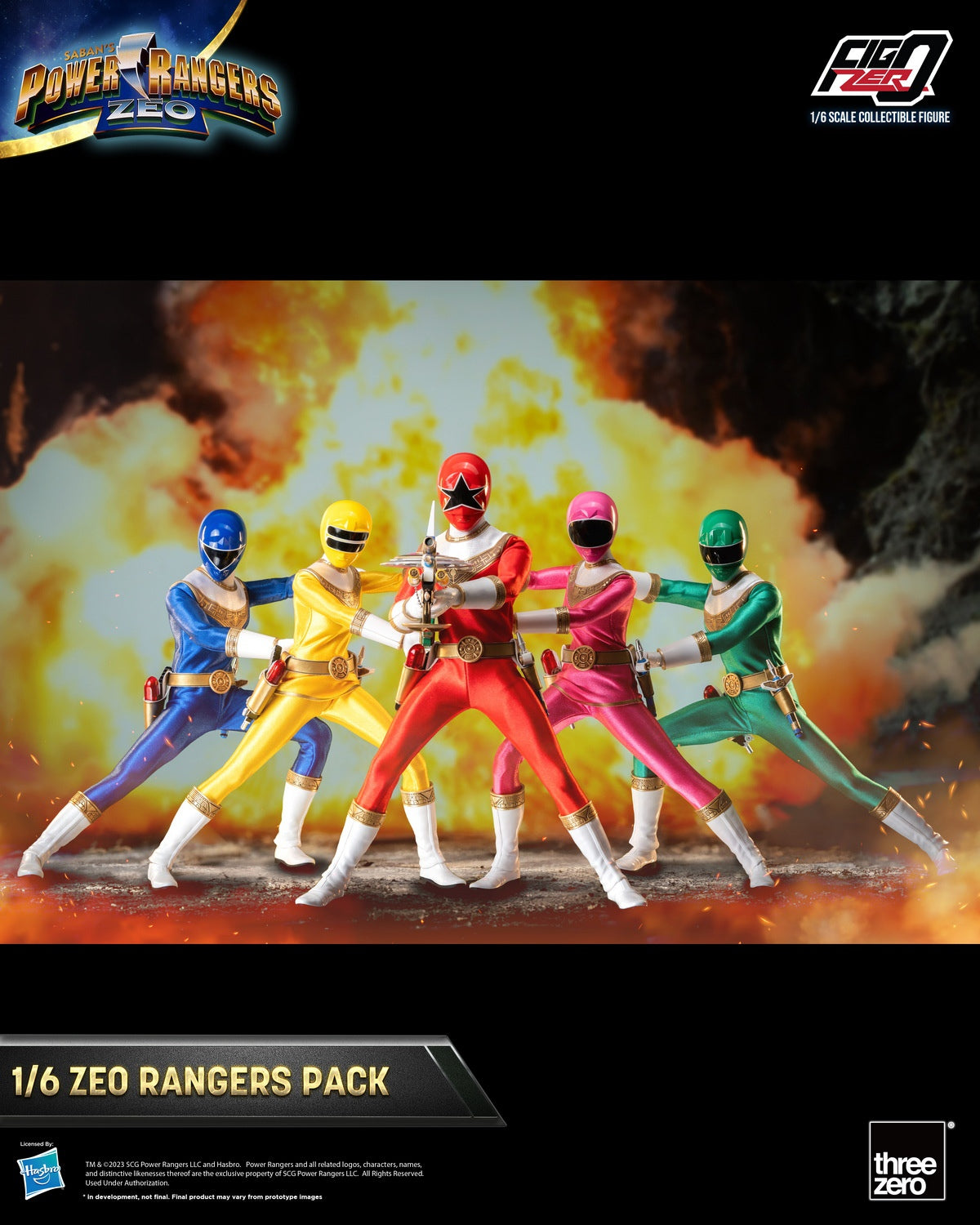 Power Rangers Zeo 1/6 Scale Figure 1 Set (5 Figures)