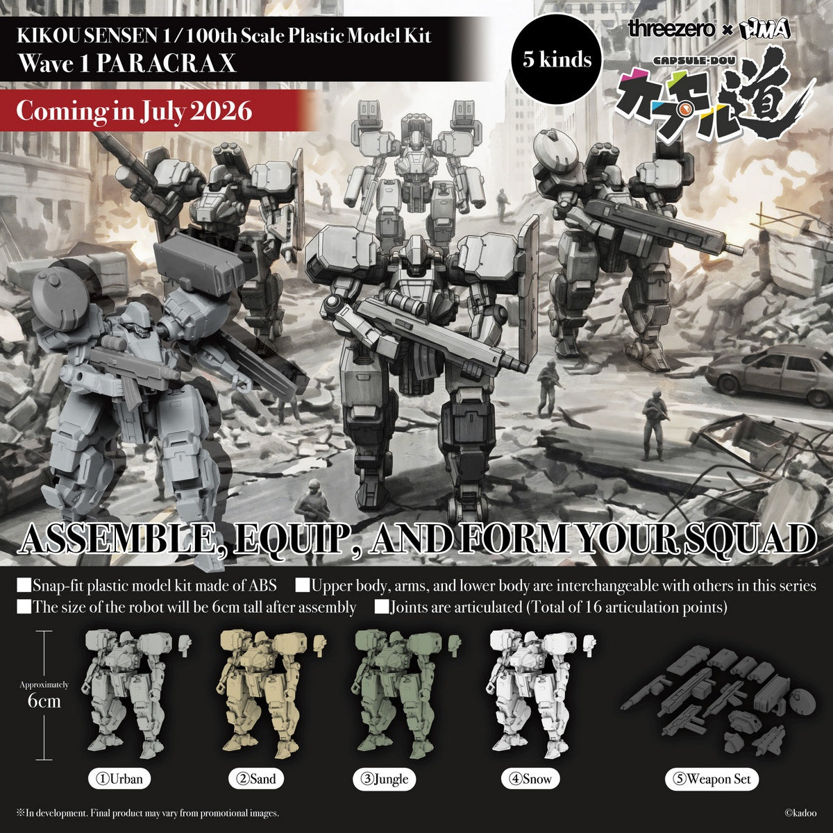 Mecha Frontline — 1/100 Scale Model Kit