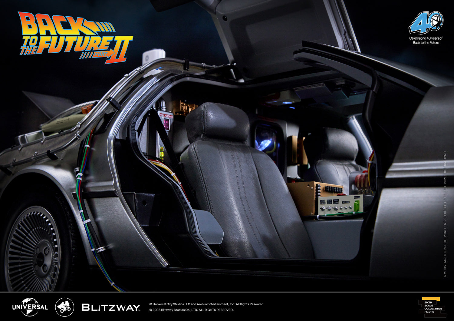Back to the Future Part II 'Time Machine' Premium 1/6 Scale Vehicle