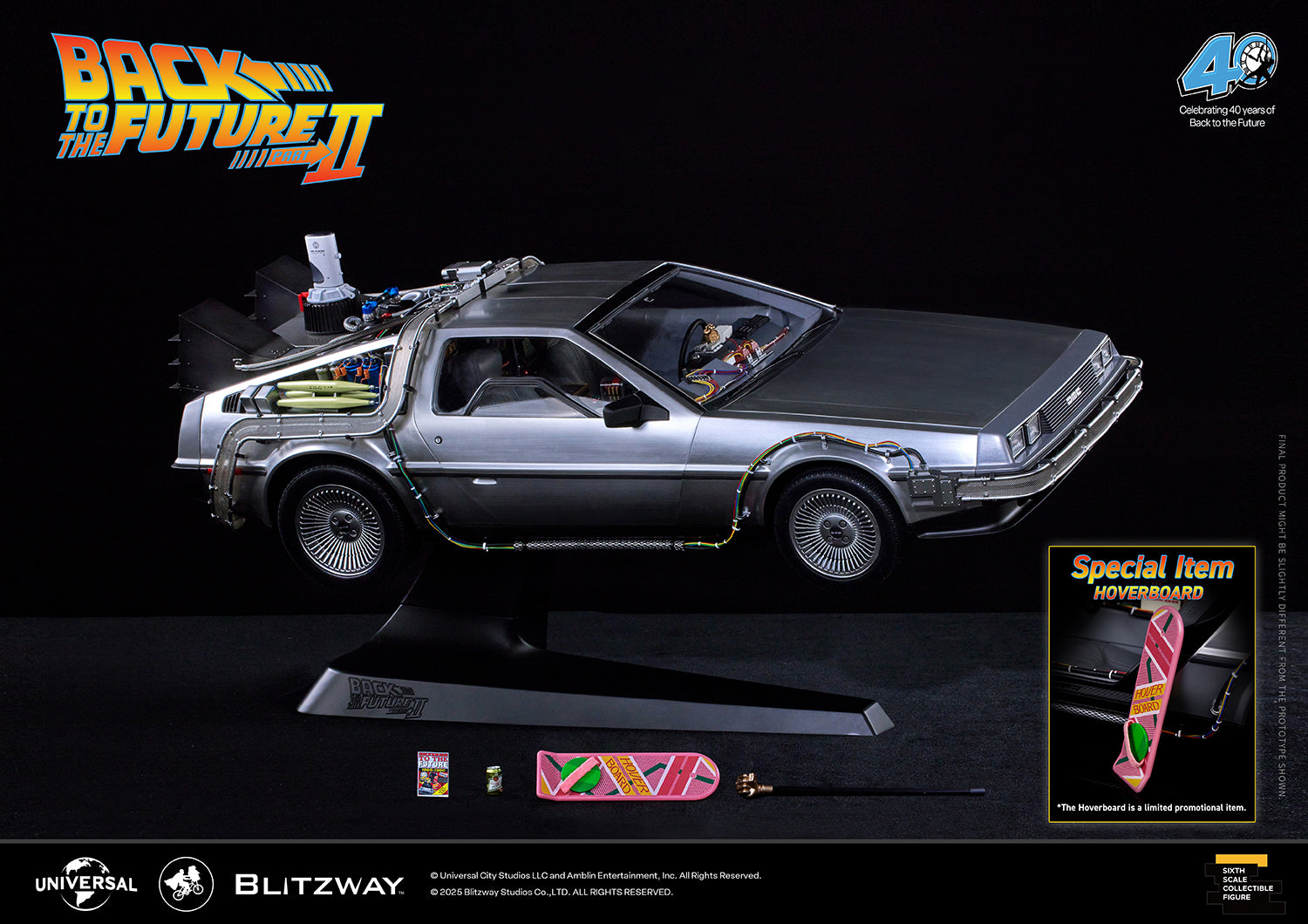 Back to the Future Part II 'Time Machine' Premium 1/6 Scale Vehicle