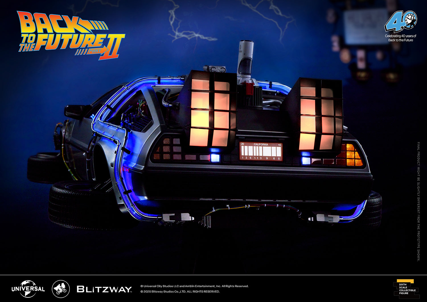 Back to the Future Part II 'Time Machine' Premium 1/6 Scale Vehicle