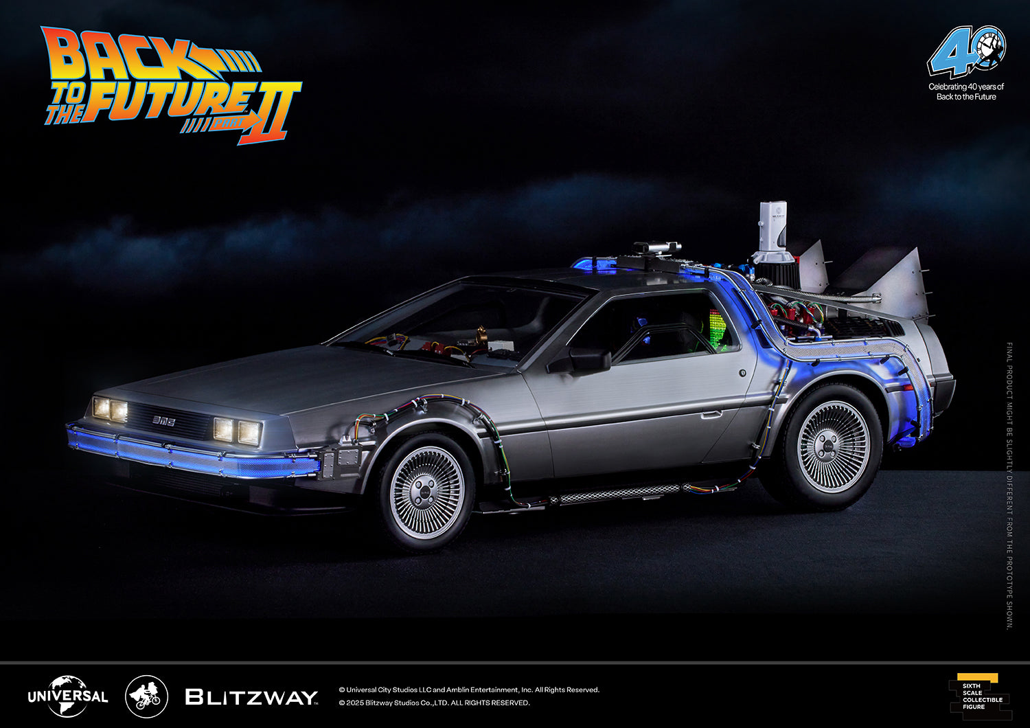 Back to the Future Part II 'Time Machine' Premium 1/6 Scale Vehicle
