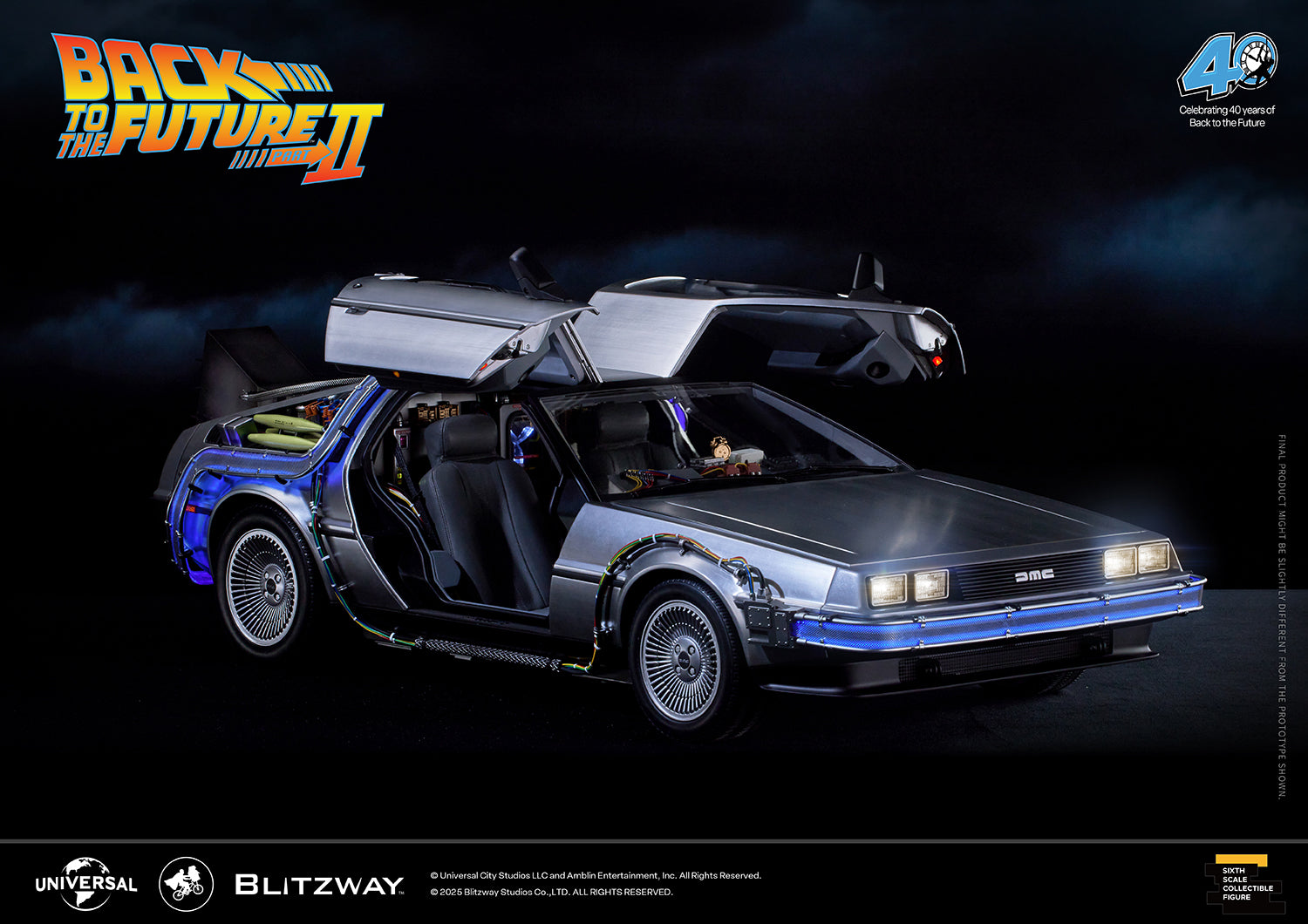 Back to the Future Part II 'Time Machine' Premium 1/6 Scale Vehicle