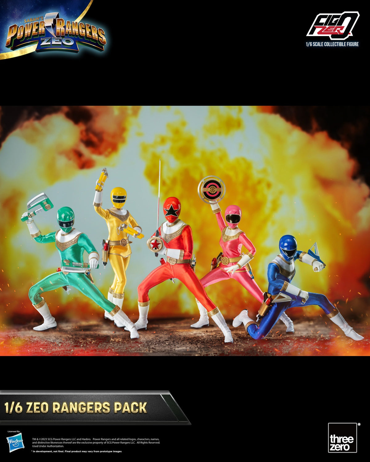 Power Rangers Zeo 1/6 Scale Figure 1 Set (5 Figures)