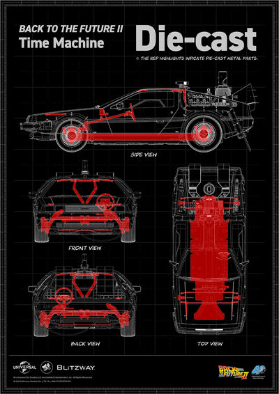 Back to the Future Part II 'Time Machine' Premium 1/6 Scale Vehicle
