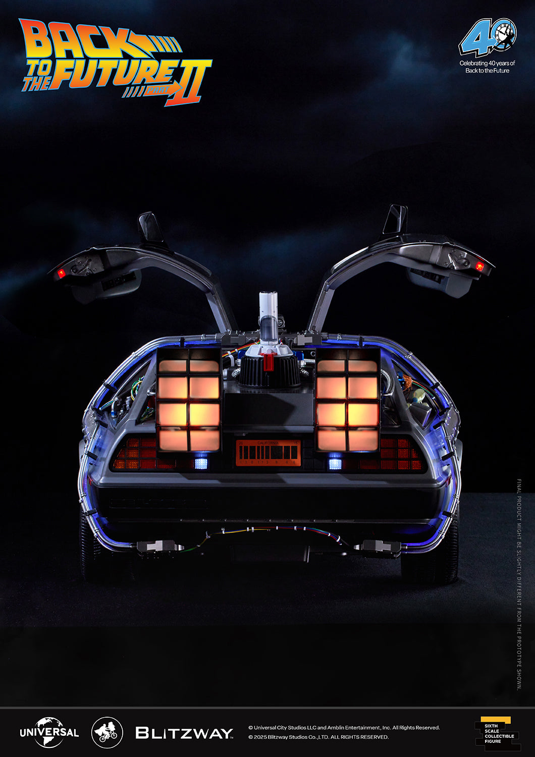 Back to the Future Part II 'Time Machine' Premium 1/6 Scale Vehicle