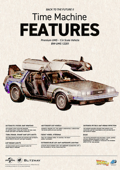 Back to the Future Part II 'Time Machine' Premium 1/6 Scale Vehicle