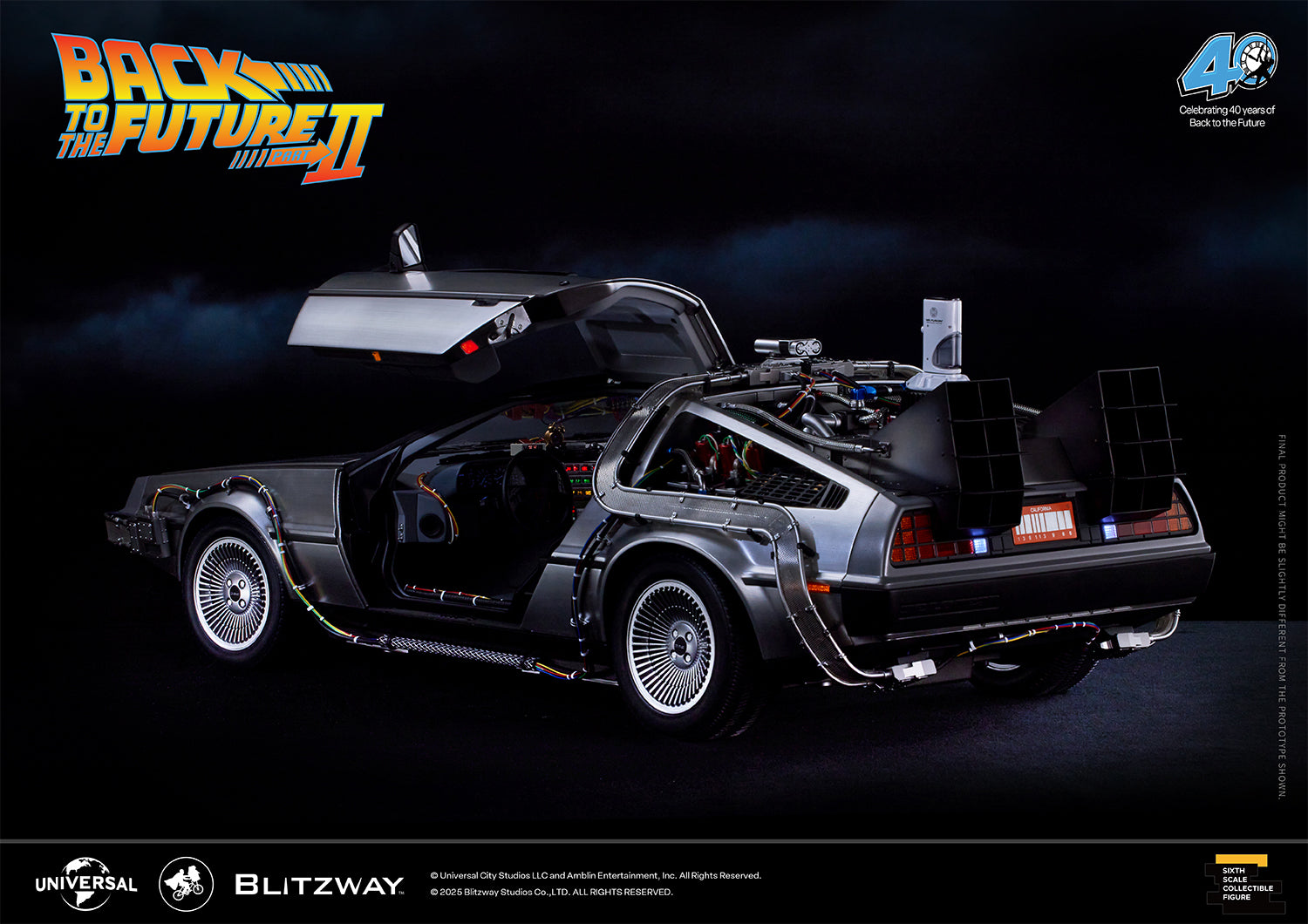 Back to the Future Part II 'Time Machine' Premium 1/6 Scale Vehicle