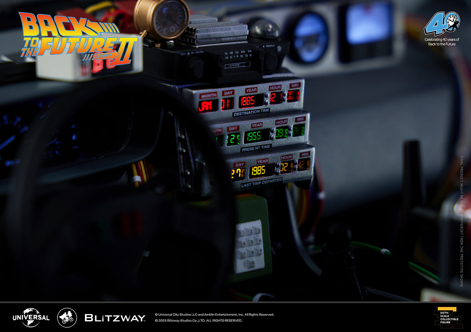 Back to the Future Part II 'Time Machine' Premium 1/6 Scale Vehicle