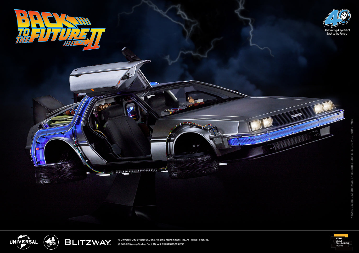 Back to the Future Part II 'Time Machine' Premium 1/6 Scale Vehicle